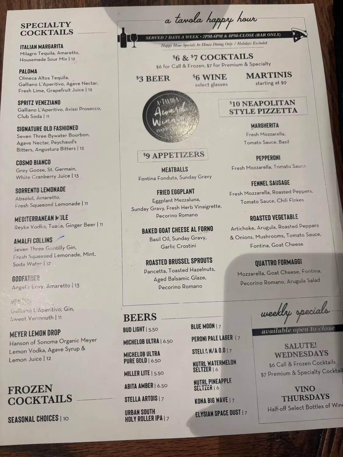 Menu 5