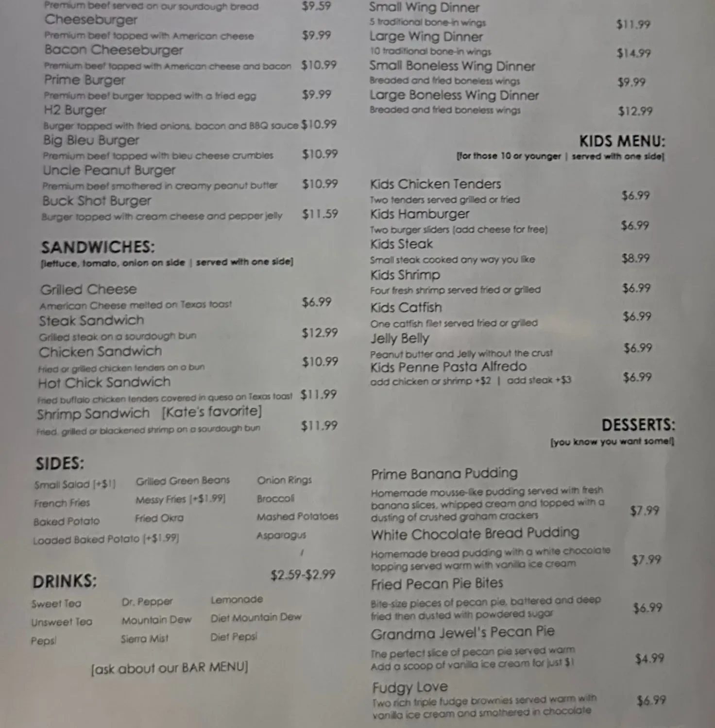 Menu 1