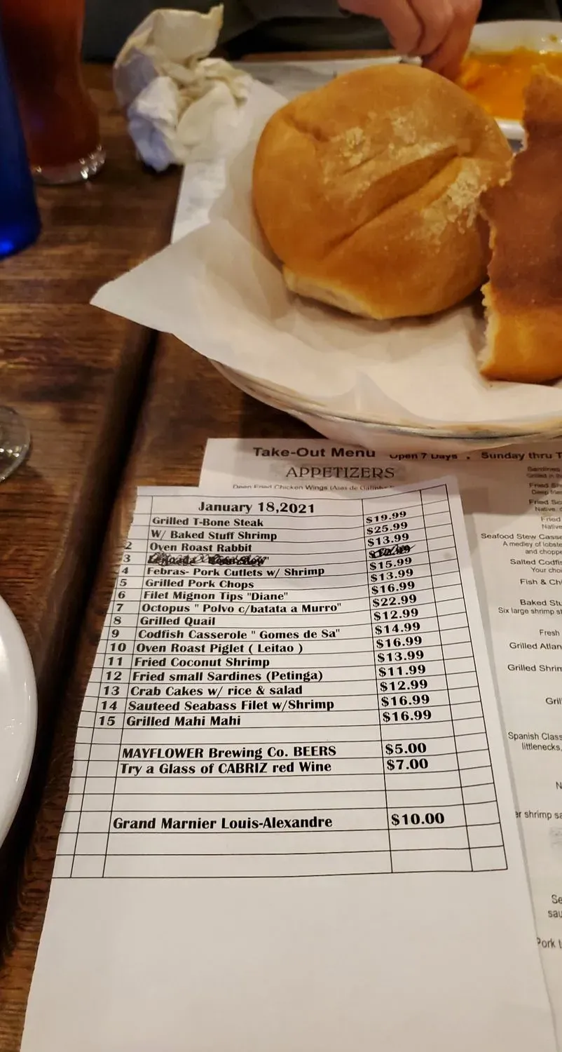 Antonio's Restaurant Menu - Updated November 2025