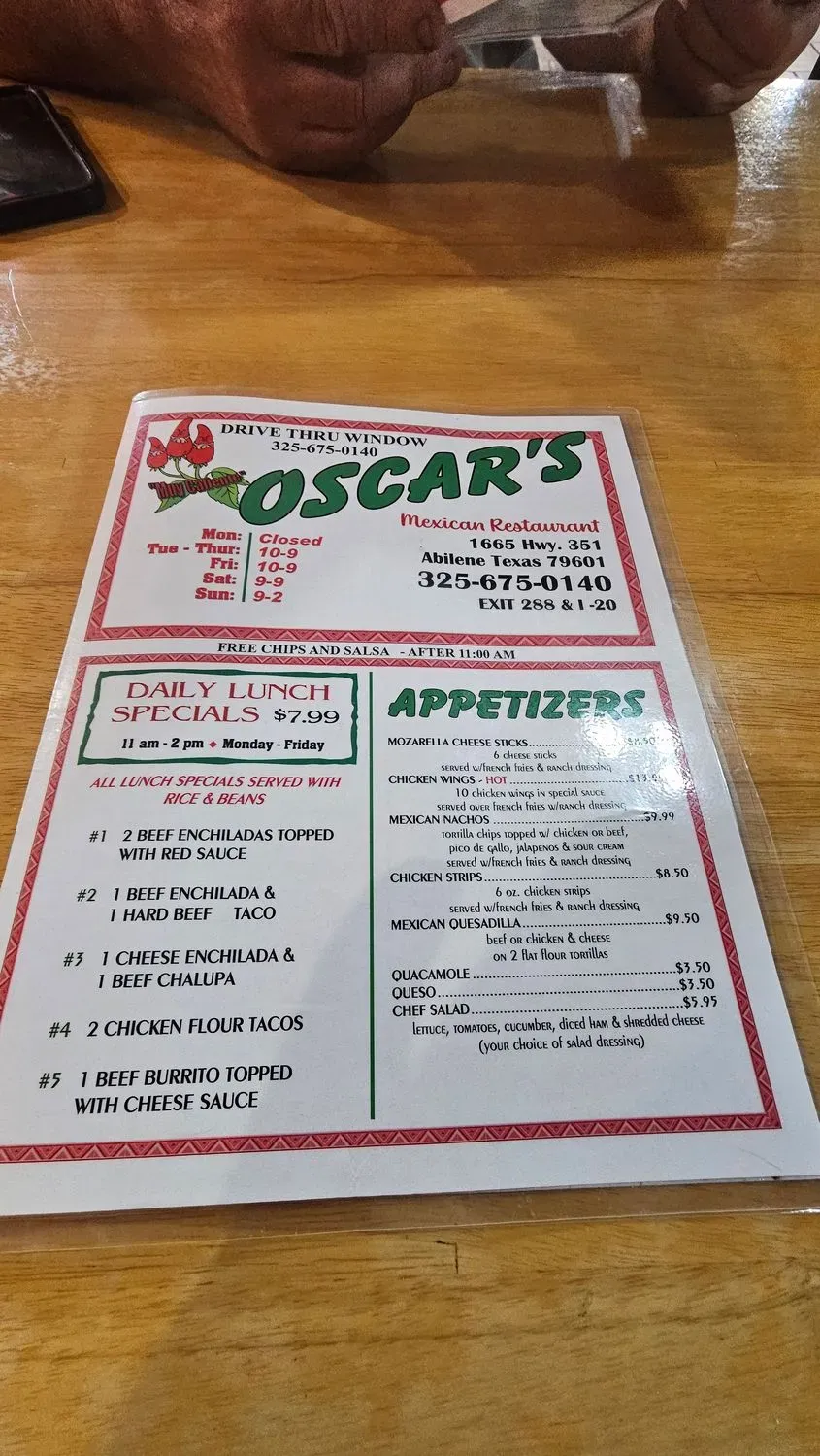 Menu 5