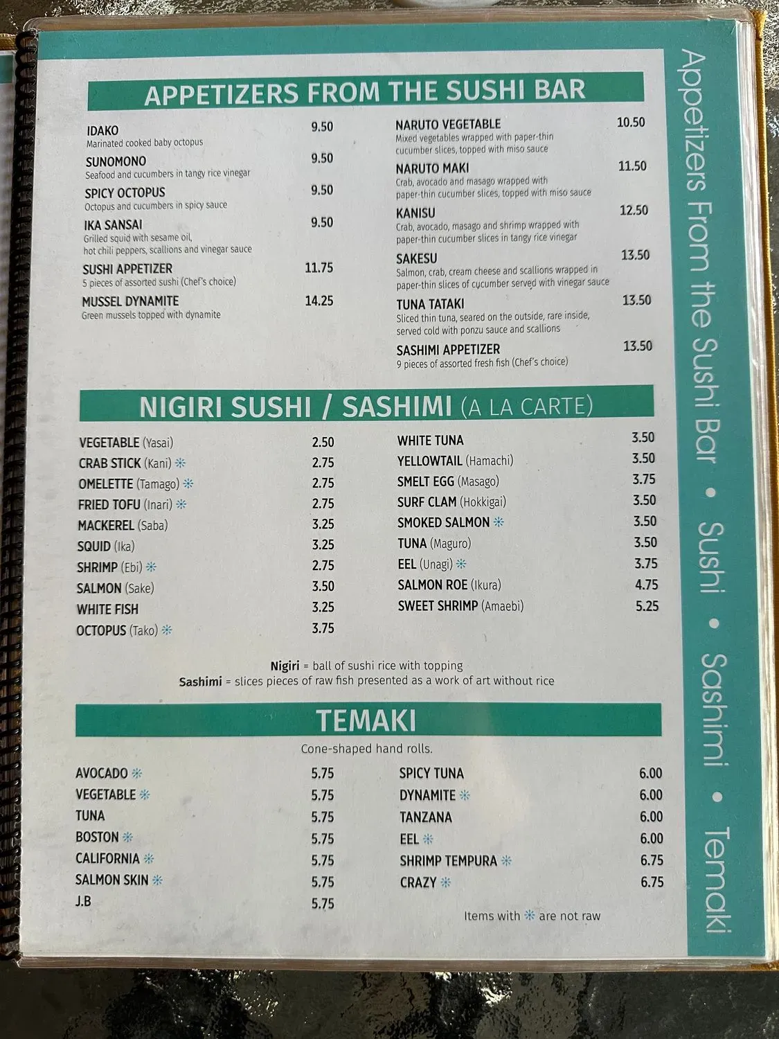 Menu 6