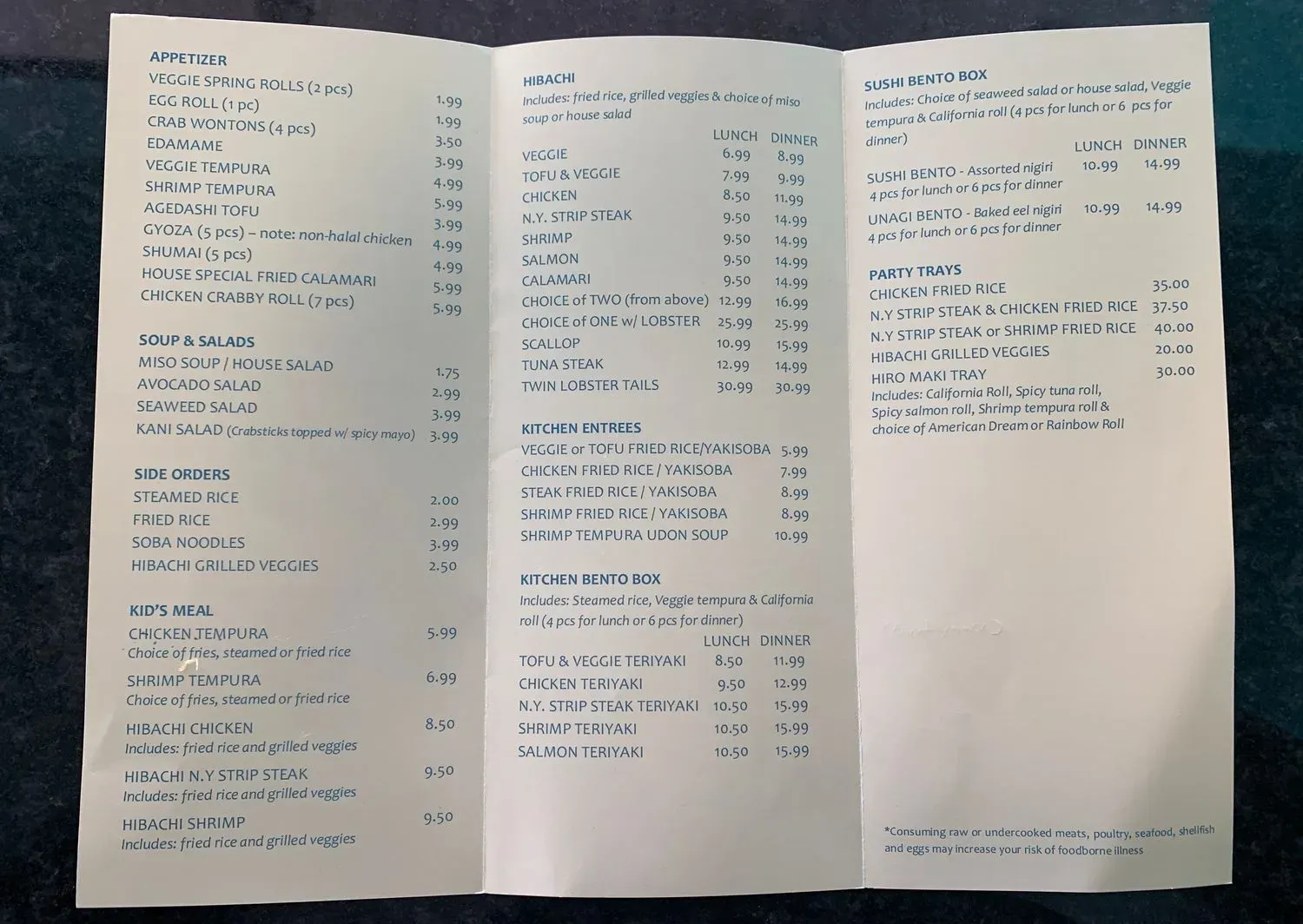 Menu 2