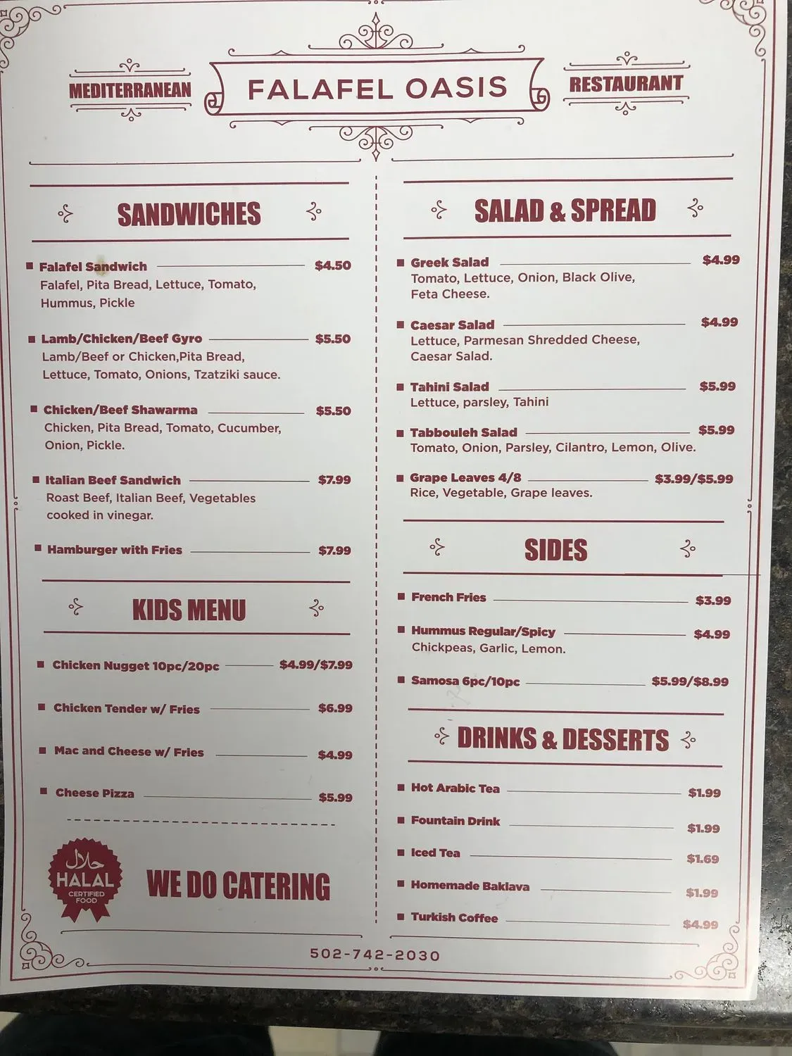 Menu 3