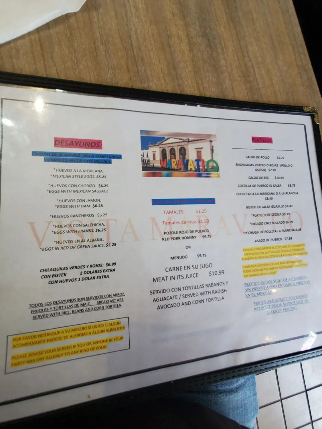 Menu 6