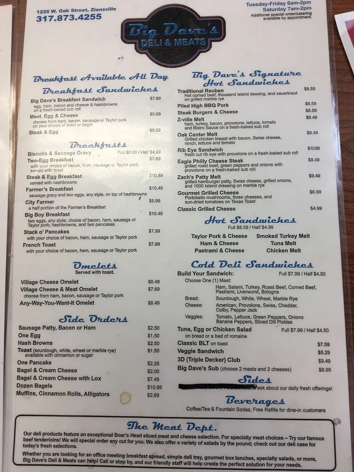 Menu 1