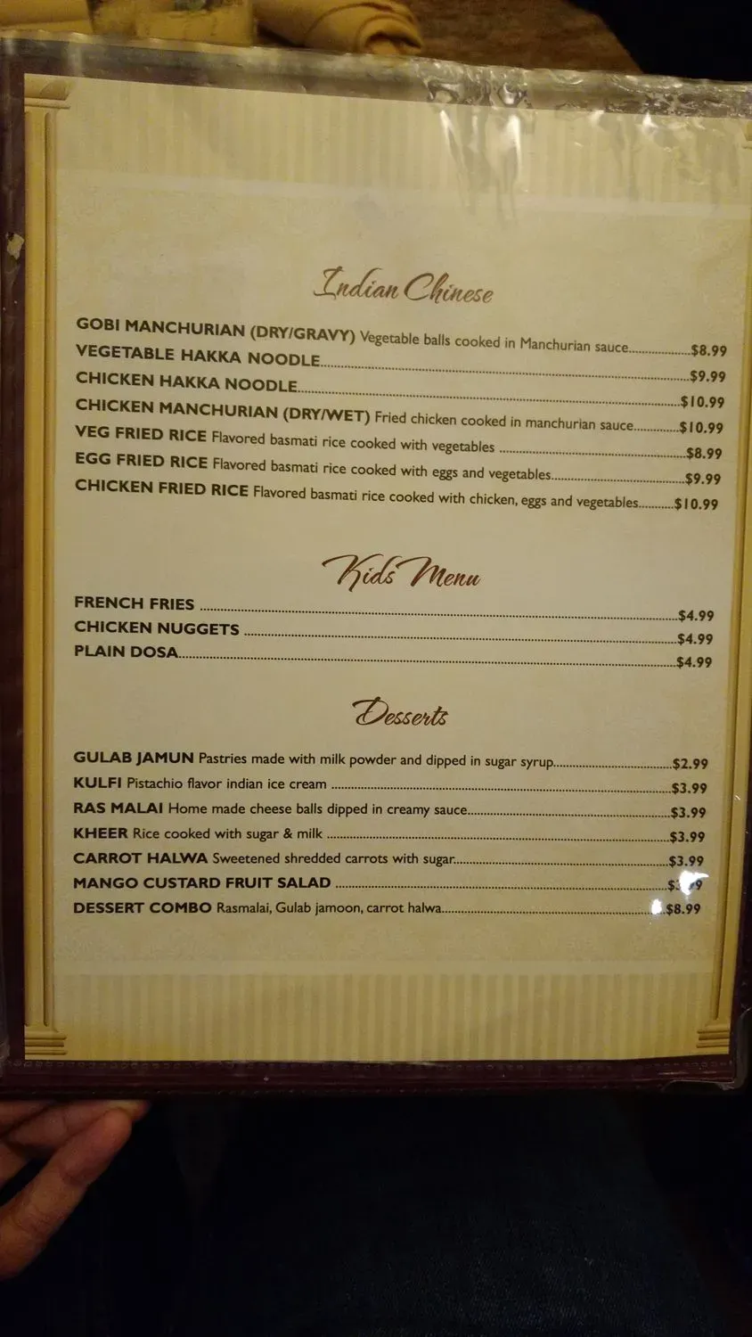 Menu 5