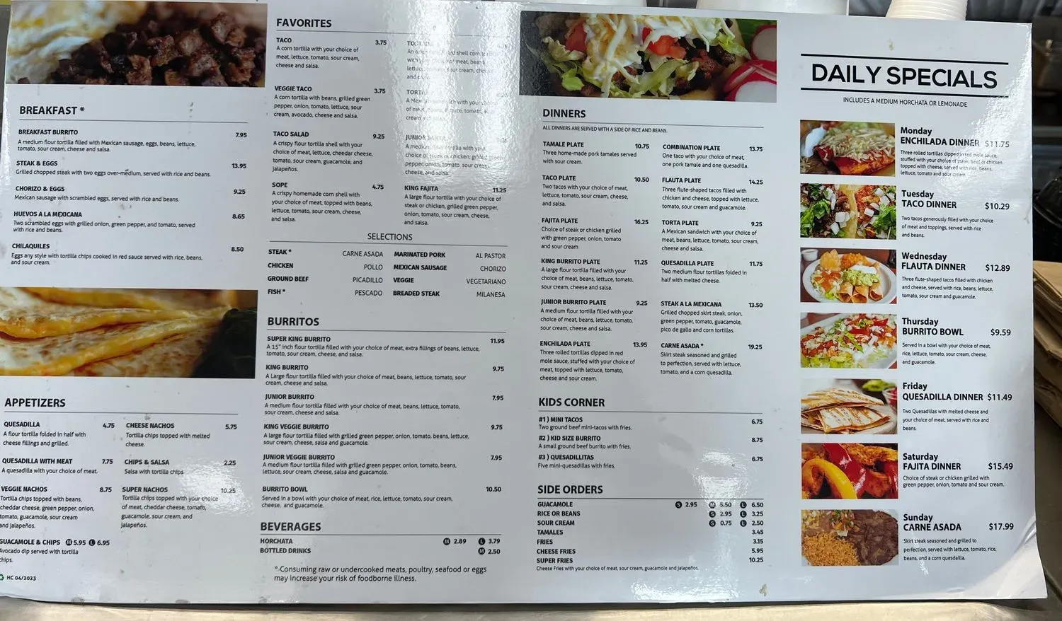 Menu 4