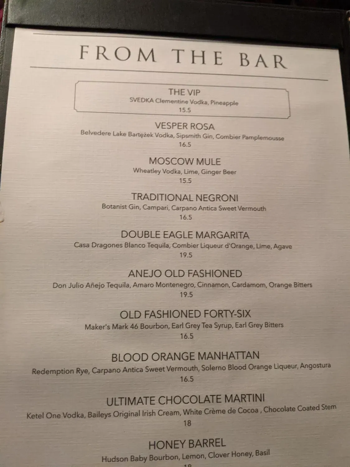 Menu 5