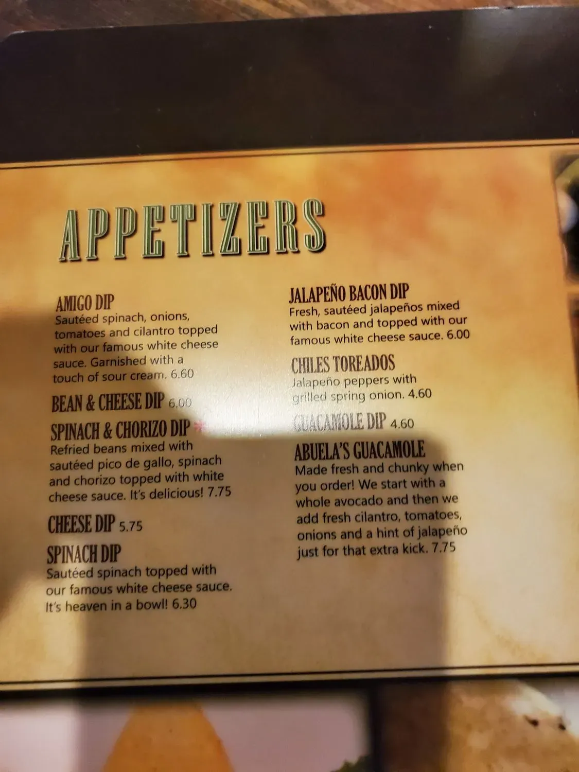 Menu 1