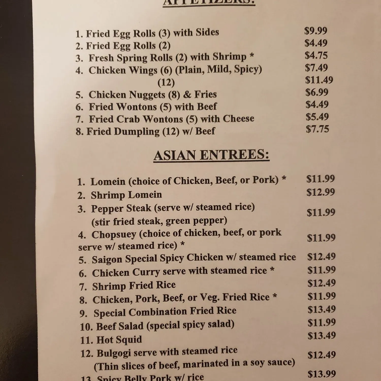 Menu 2