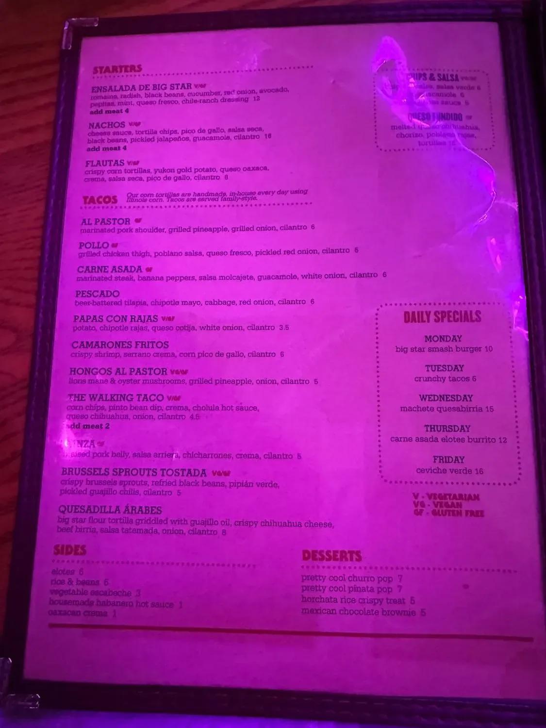 Menu 4