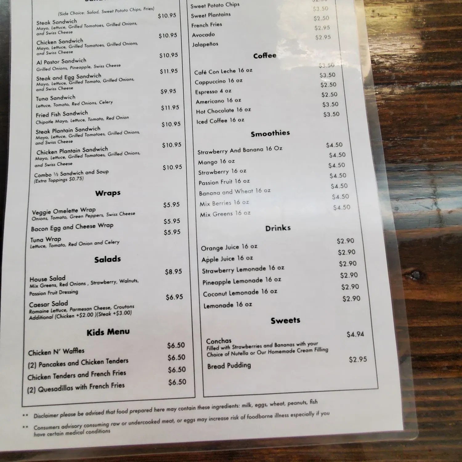 Menu 2