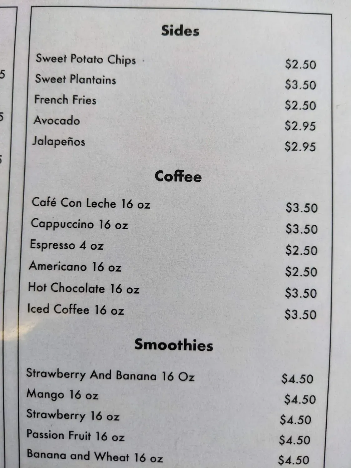 Menu 5