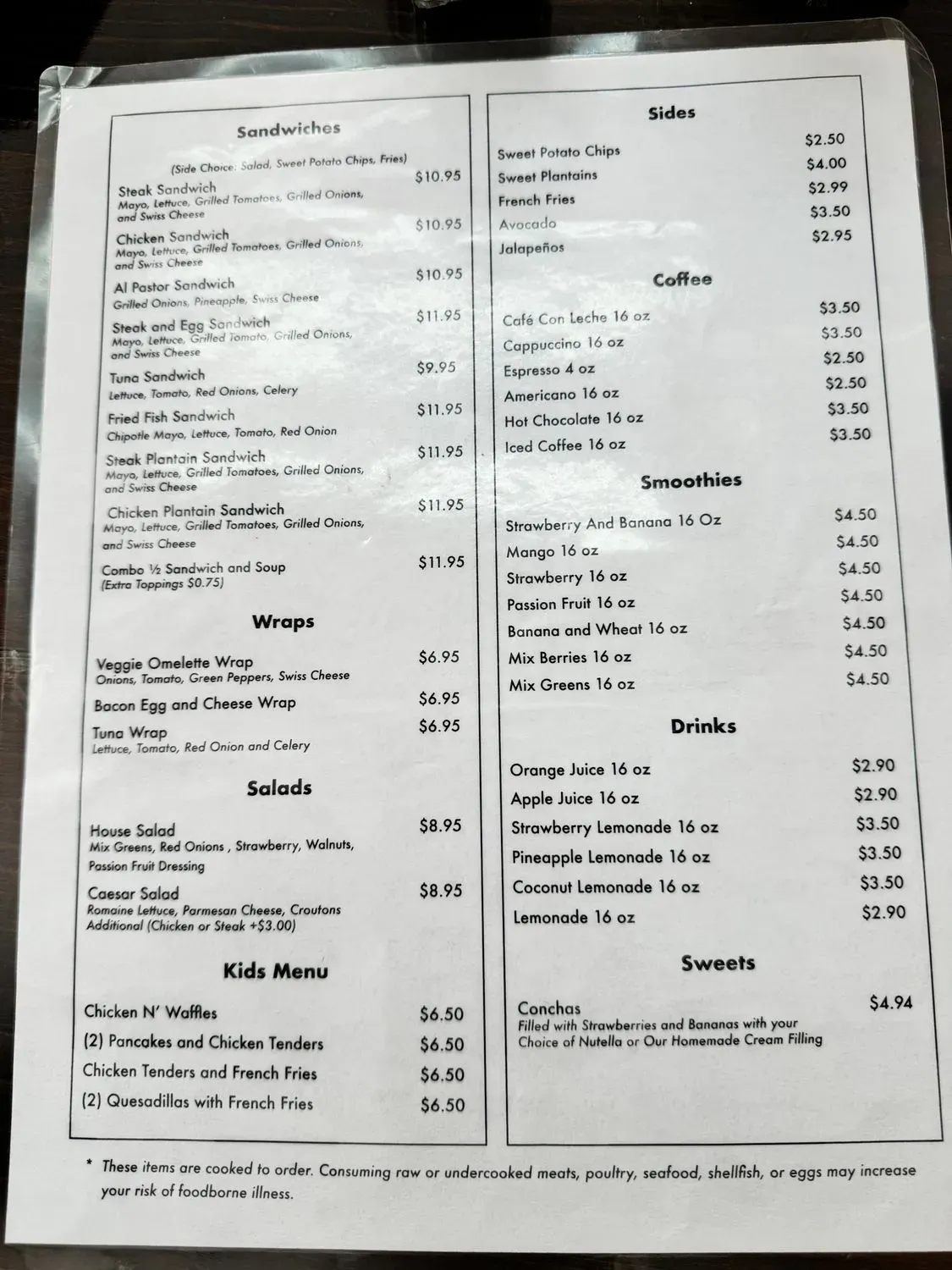 Menu 1