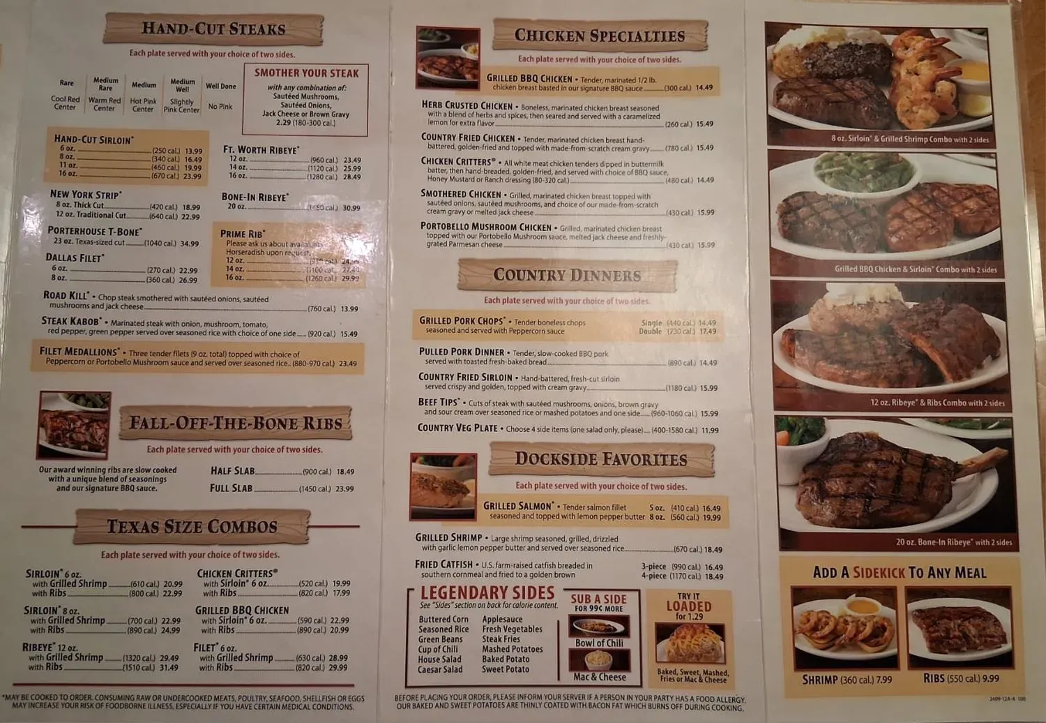 Texas Roadhouse Menu - Updated November 2025