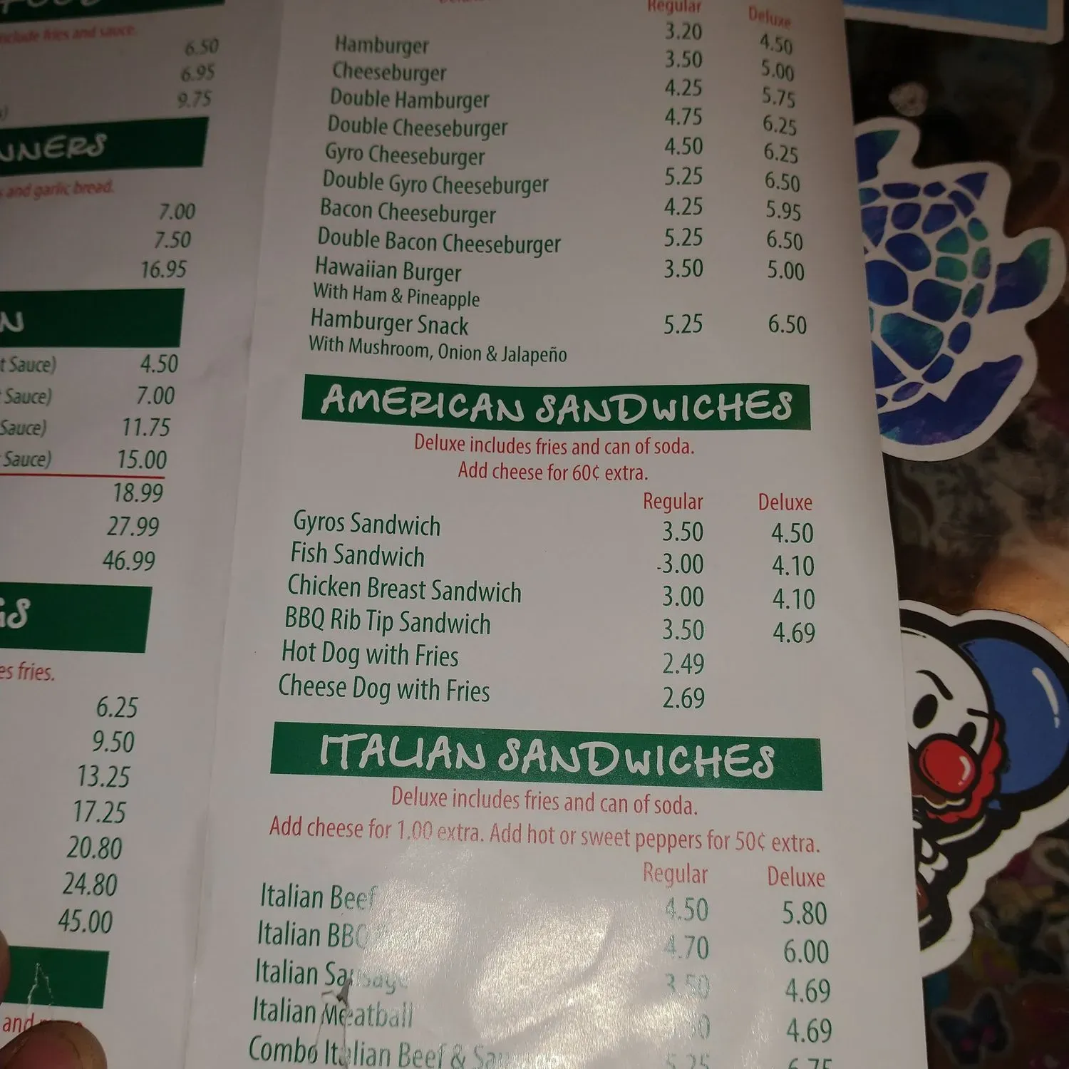 Menu 2