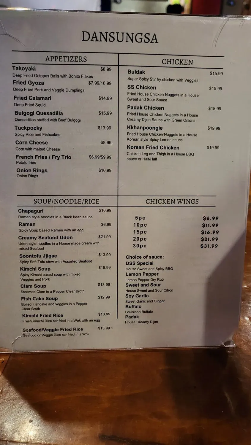 Menu 2