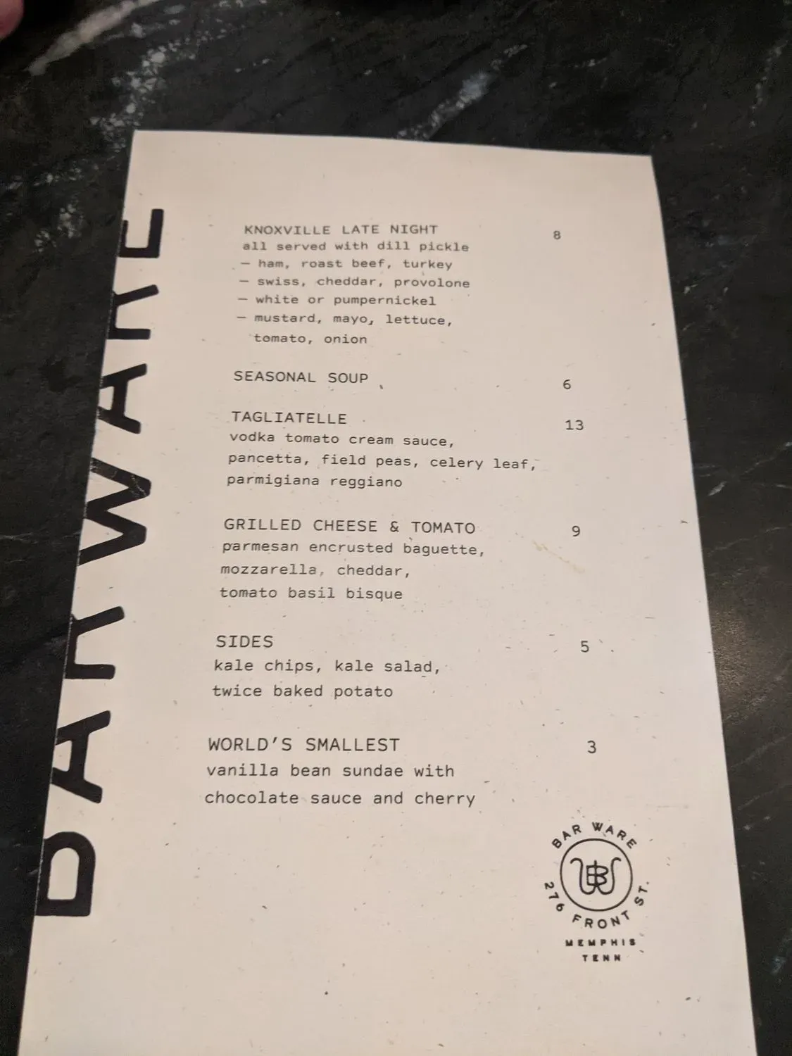 Menu 4