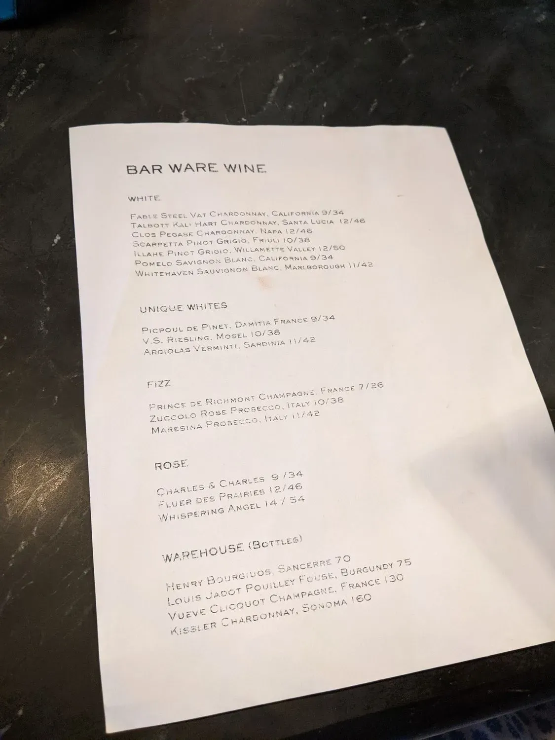 Menu 5