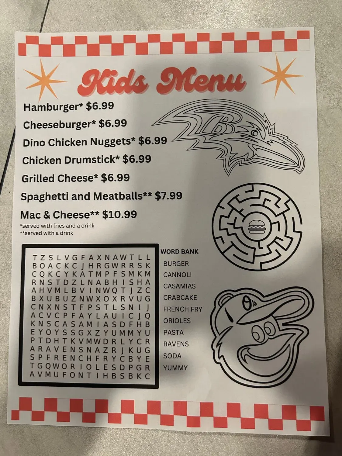 Menu 5