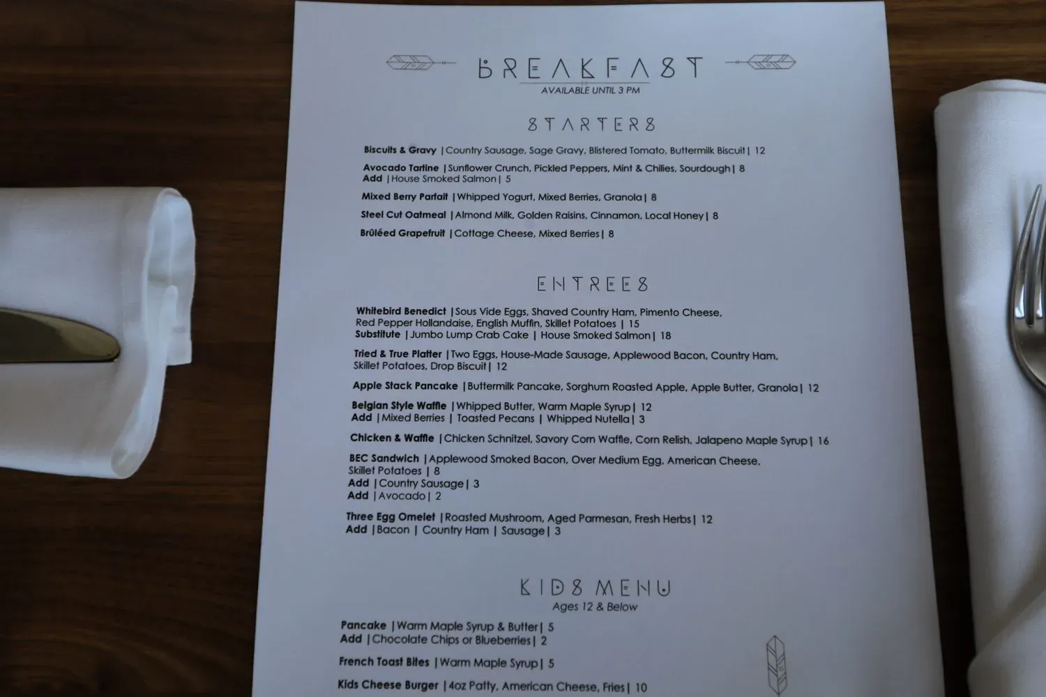 Menu 6