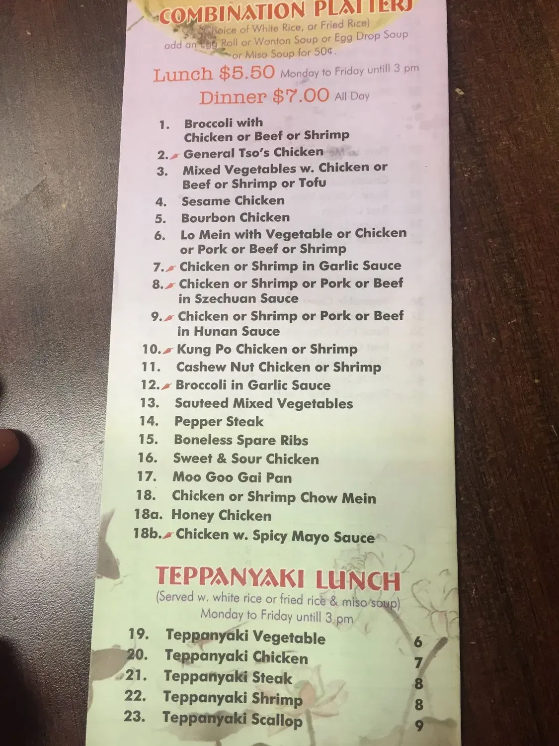 Menu 2