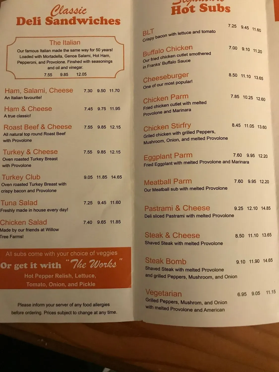 Menu 3