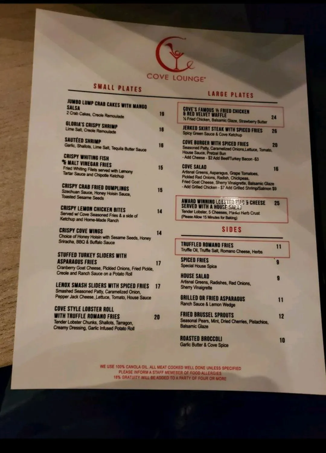 Menu 3