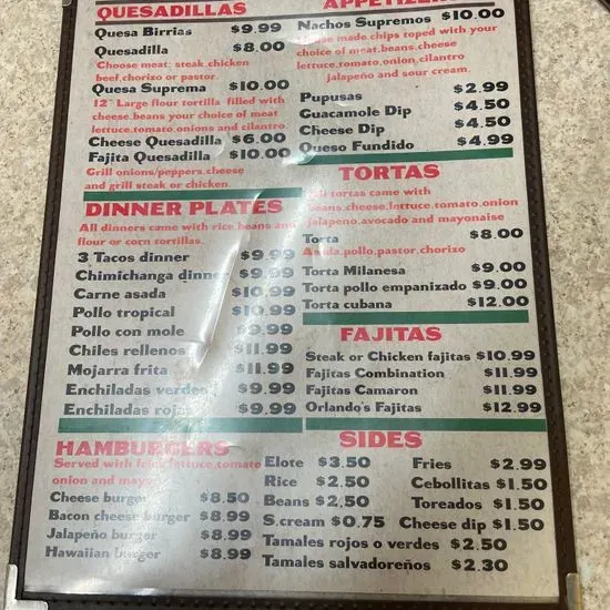 Menu 1