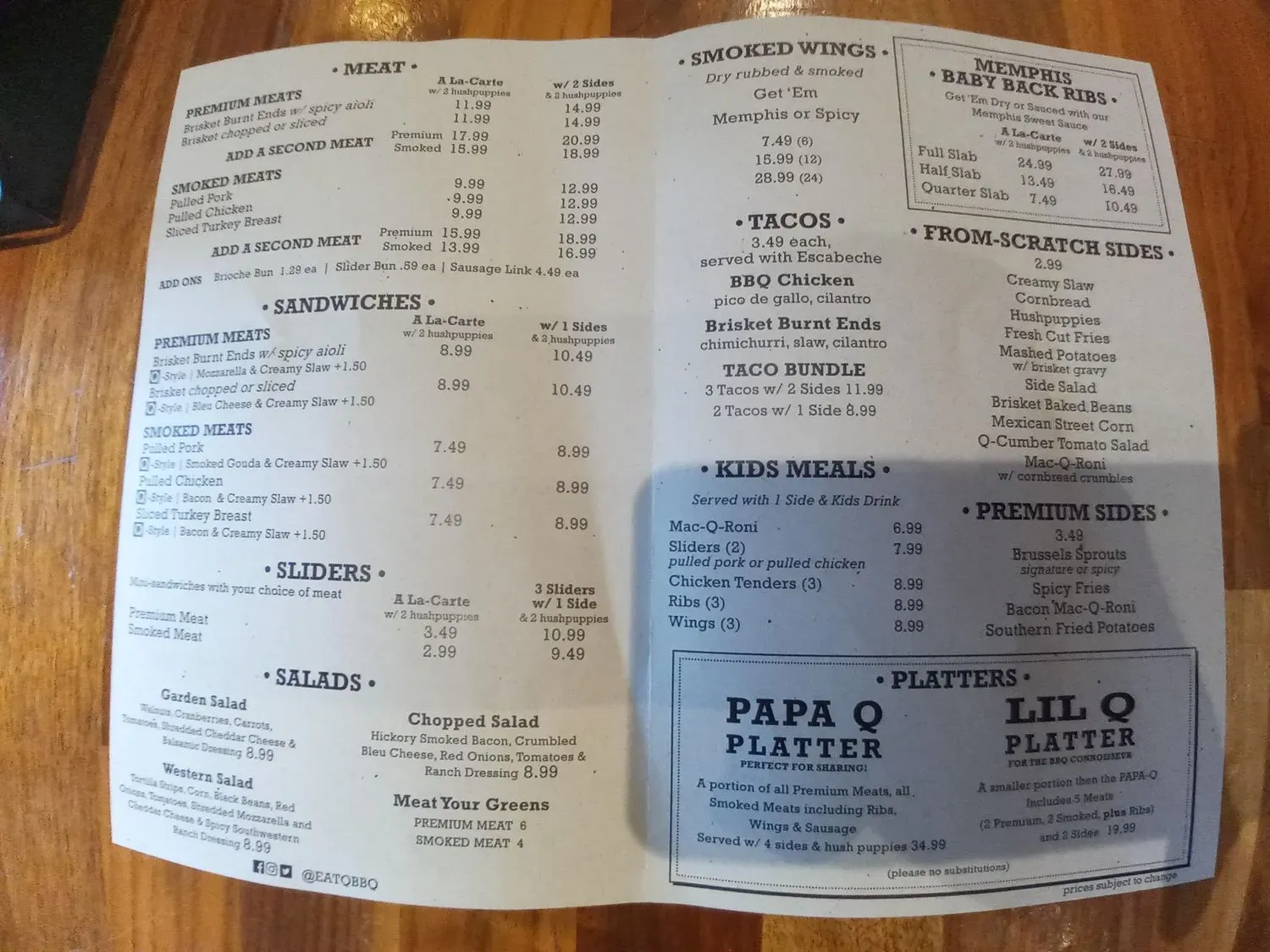 Menu 2