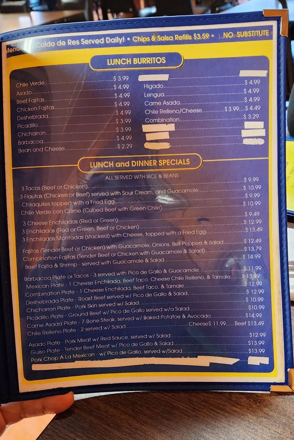 Menu 1