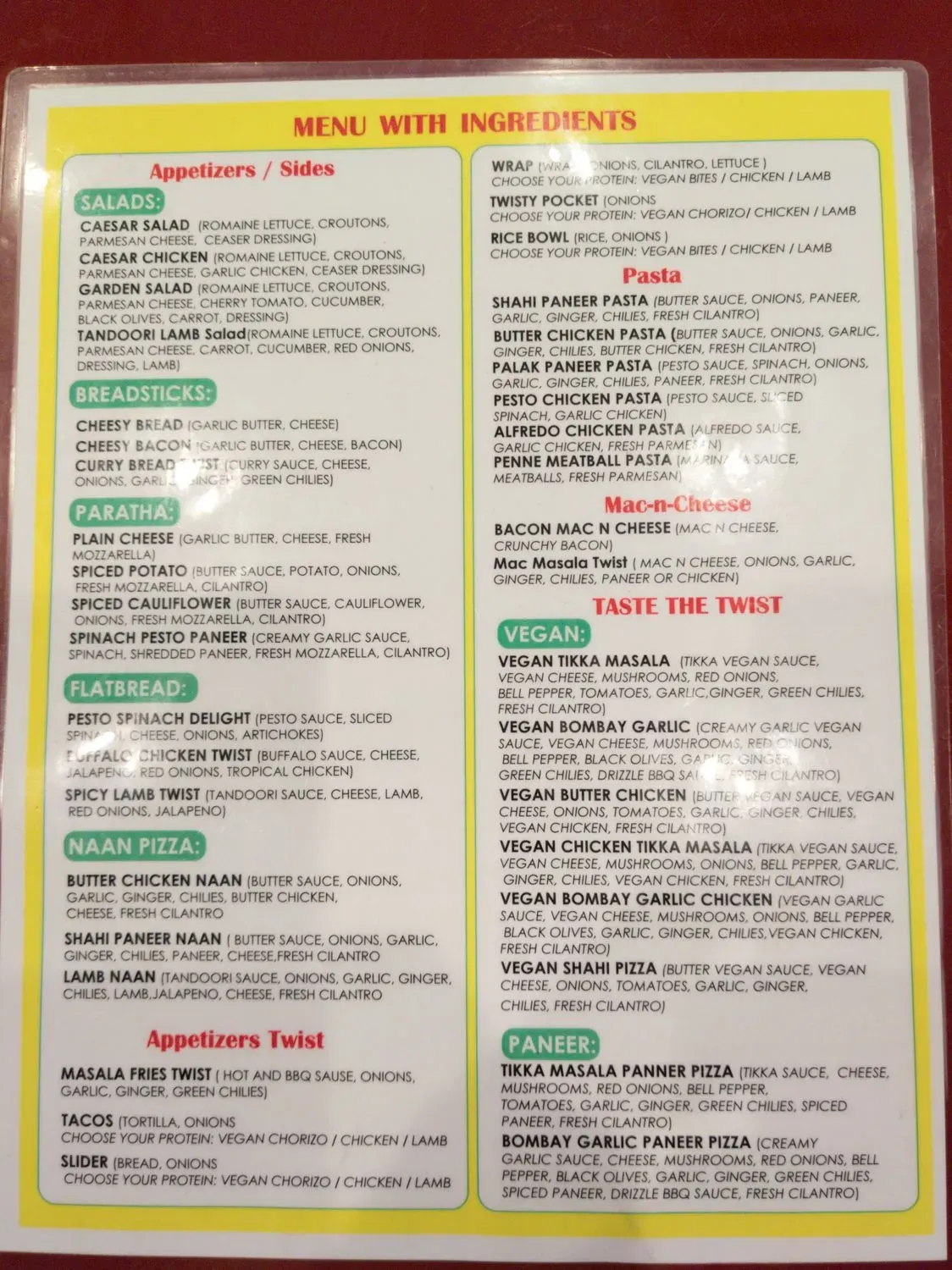 Menu 4