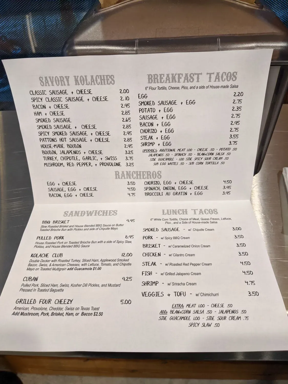 Menu 1