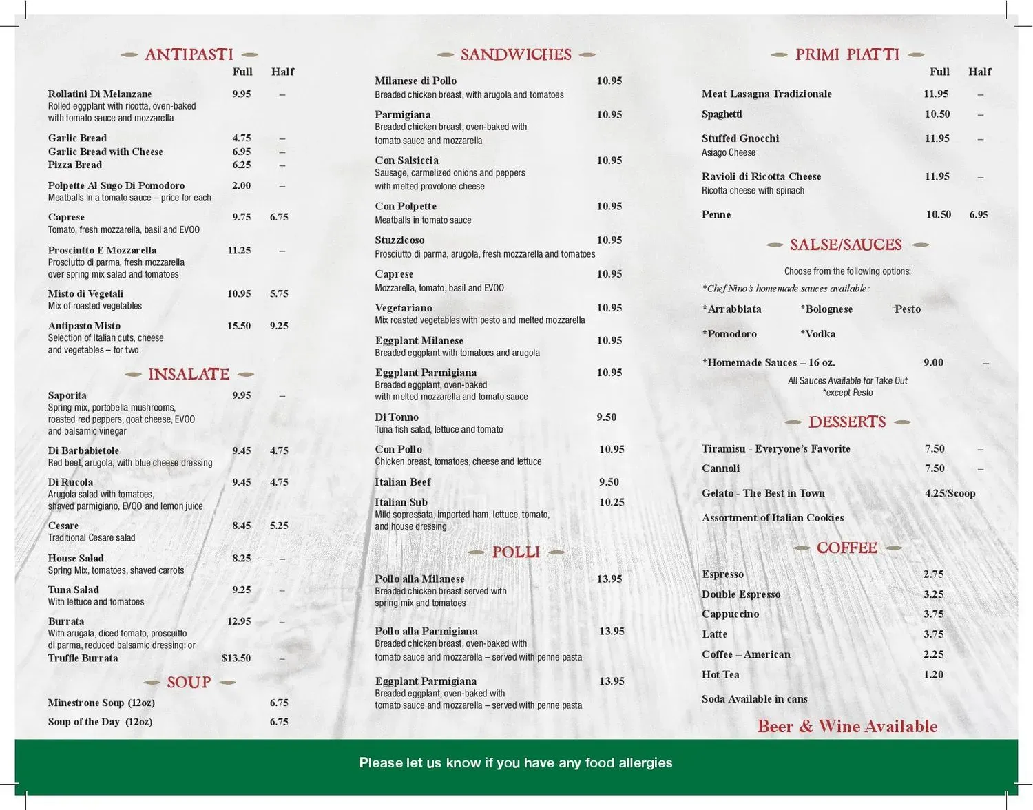 Menu 2