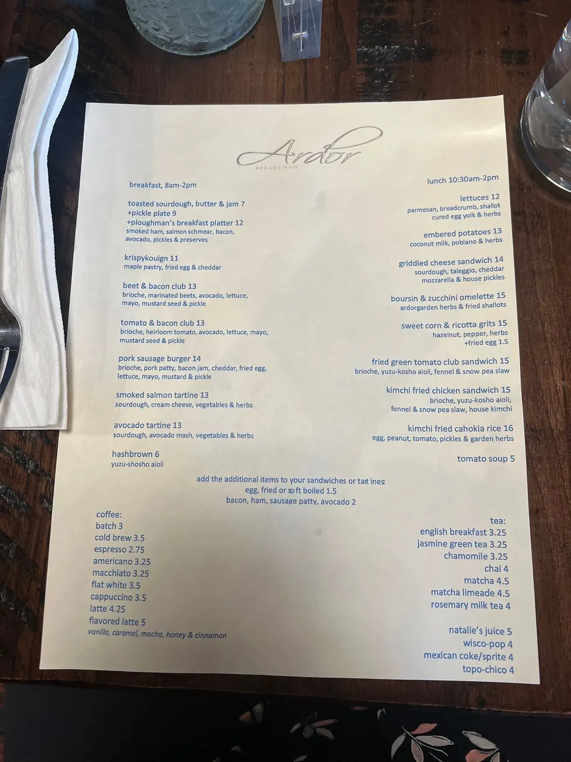 Menu 4