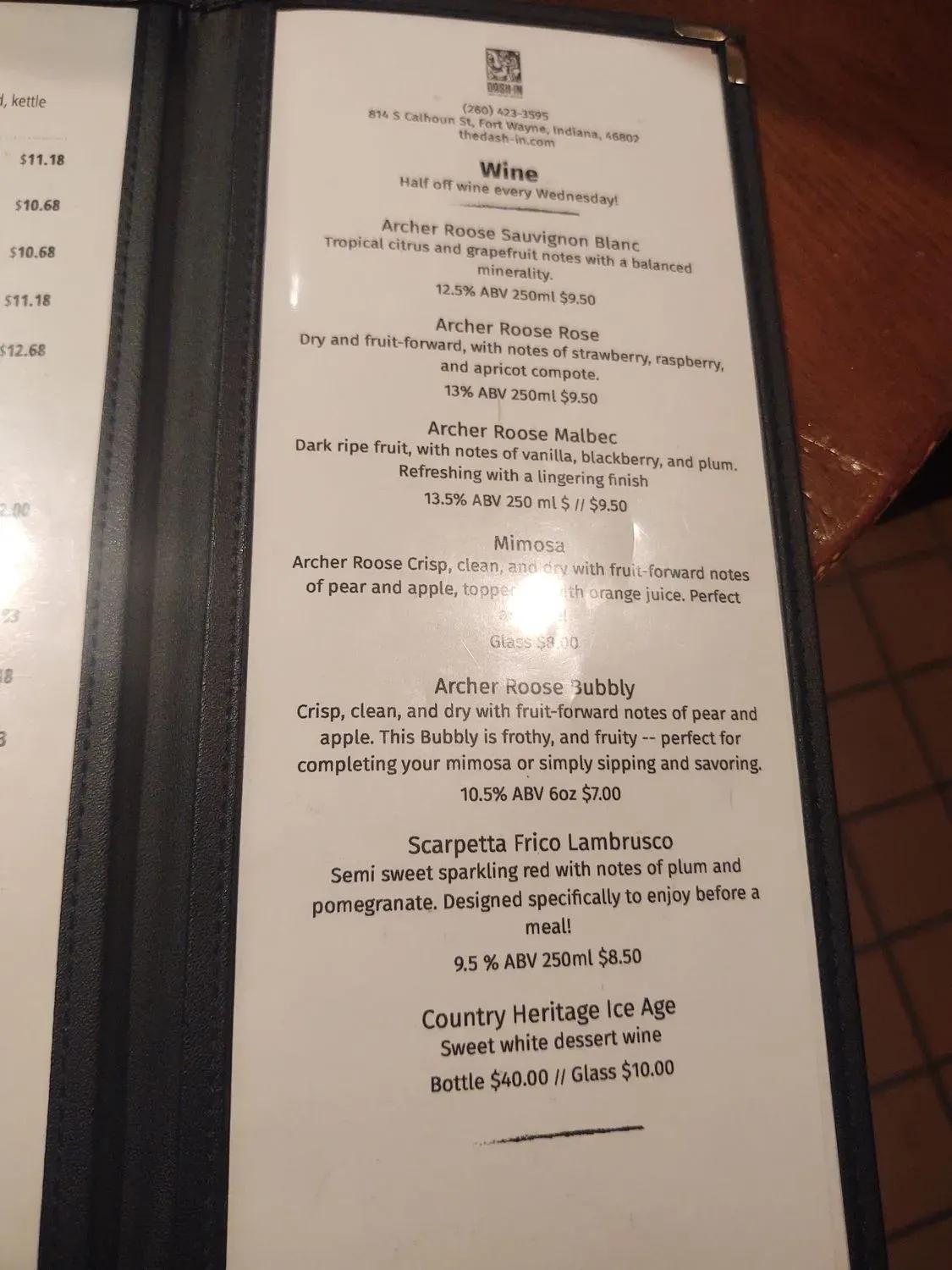 Menu 6