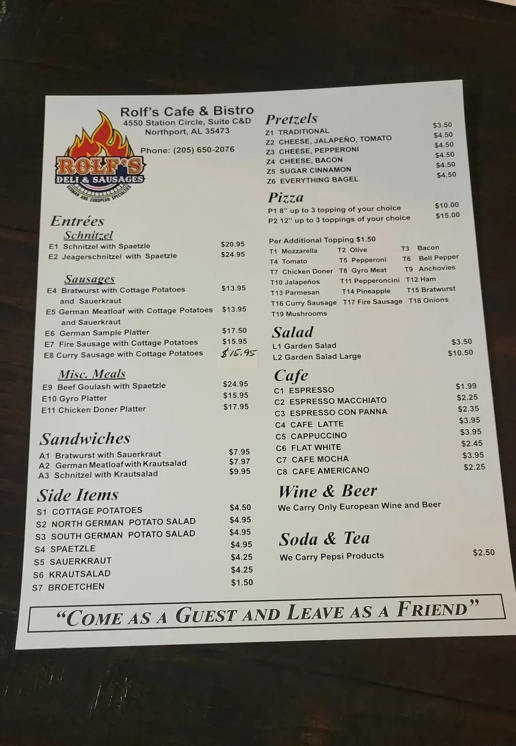 Menu 5