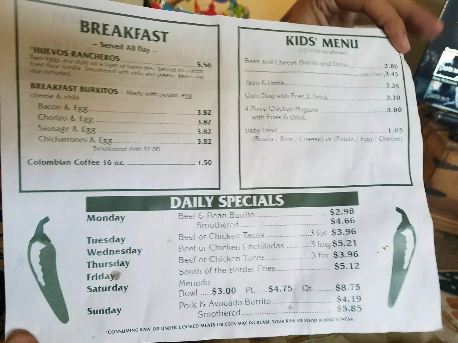 Menu 3