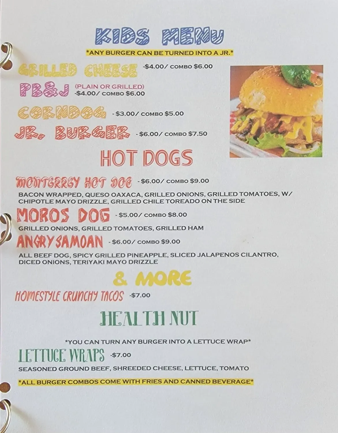 Menu 5