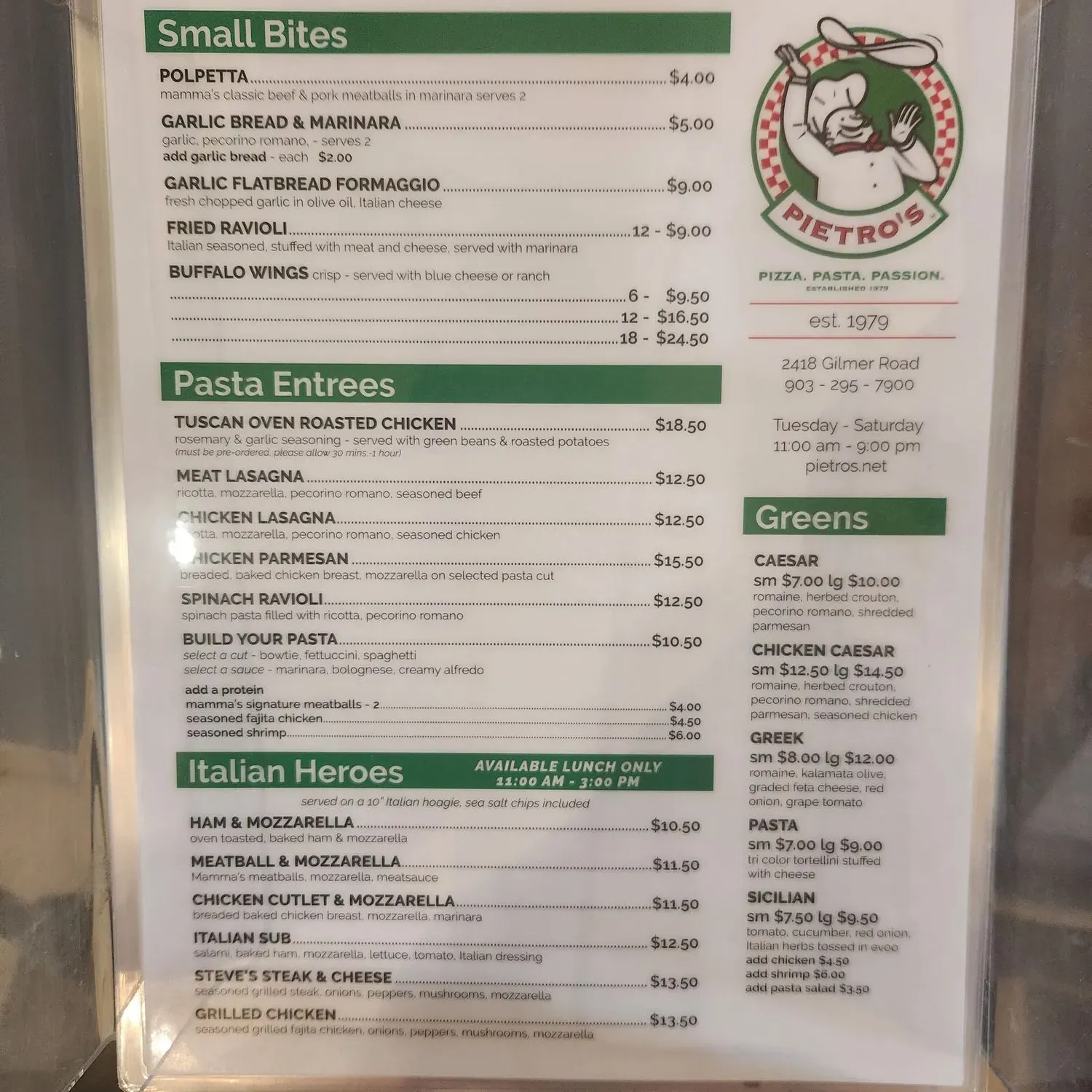 Menu 4