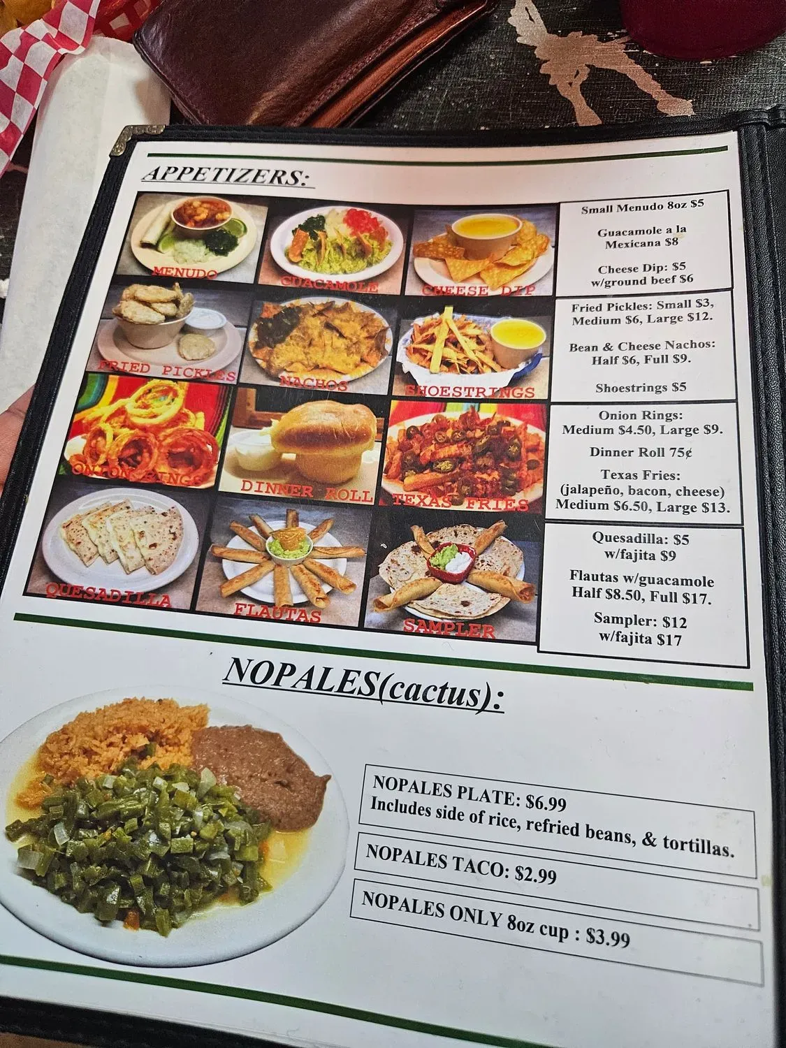 Menu 1