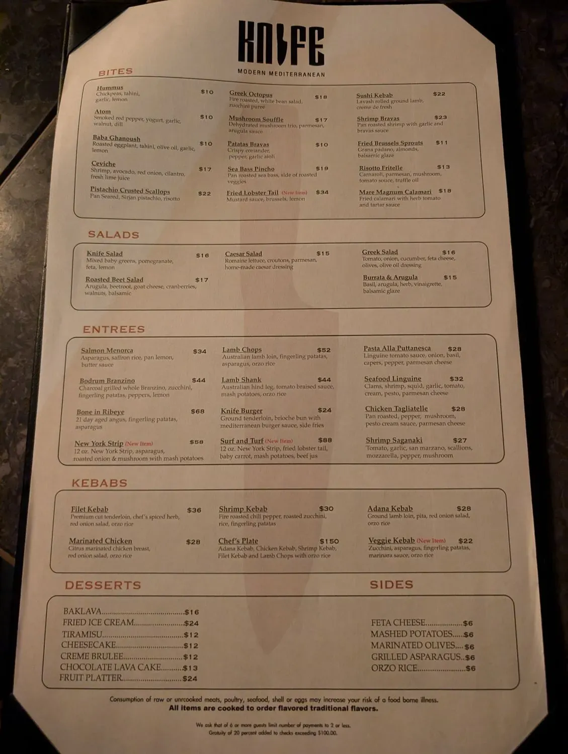 Menu 1