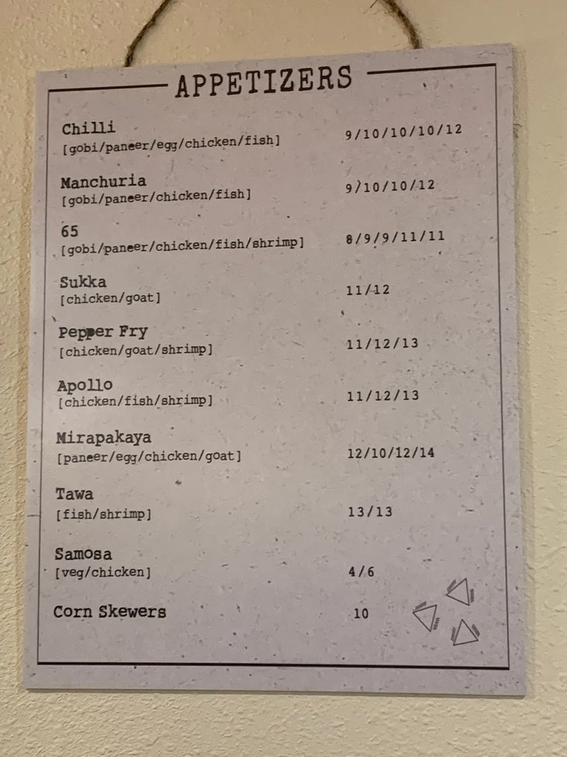 Menu 5