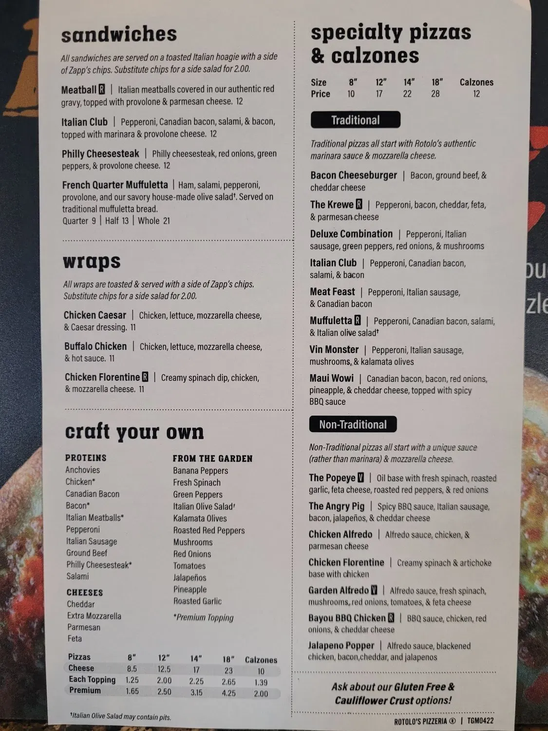 Menu 2