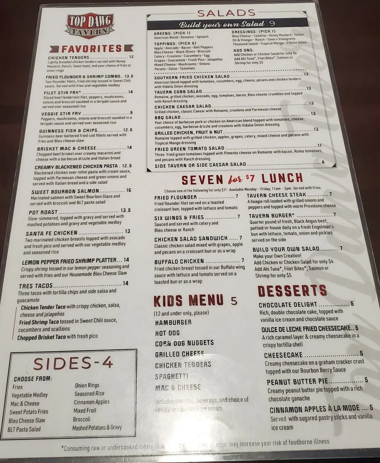 Menu 5