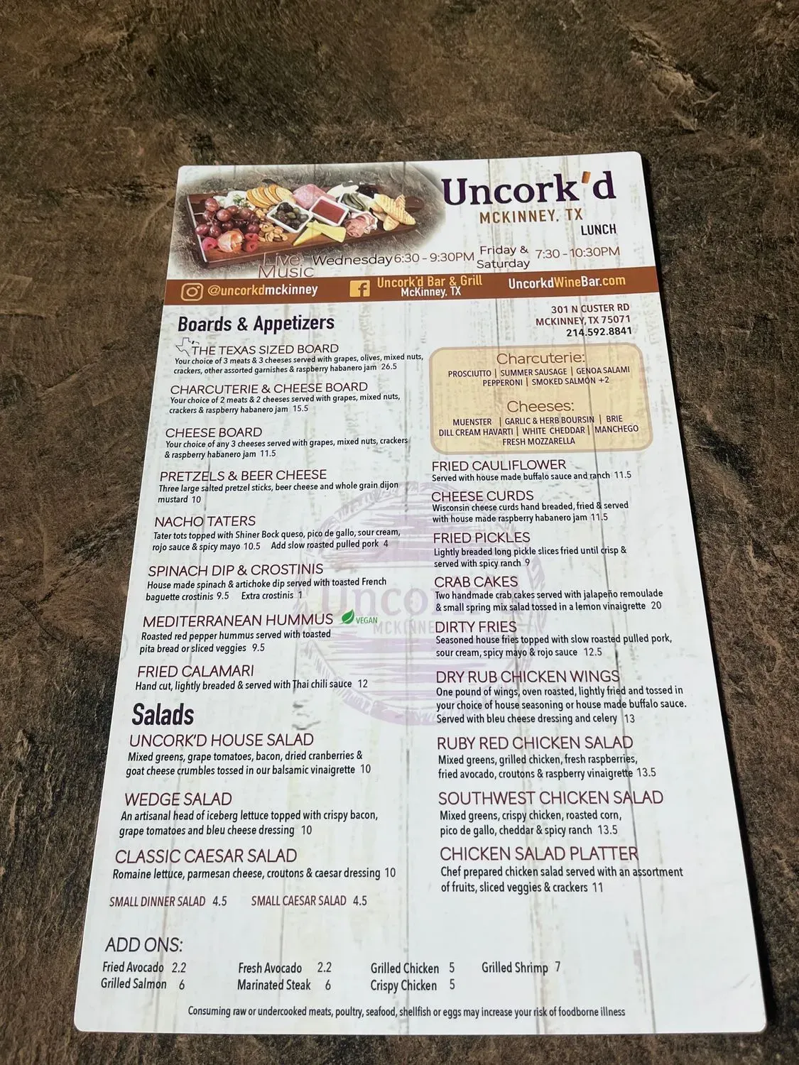 Menu 5