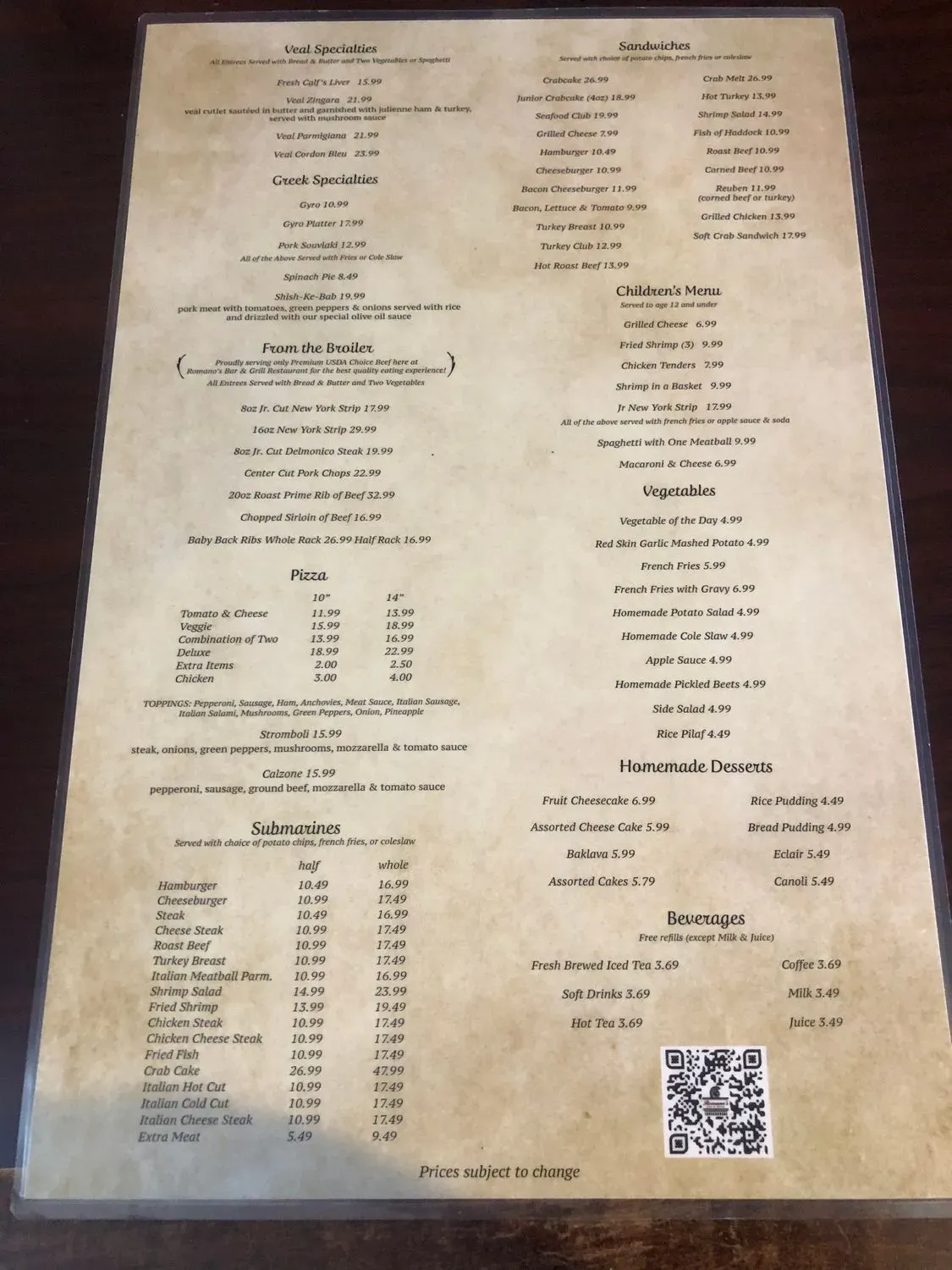 Menu 2