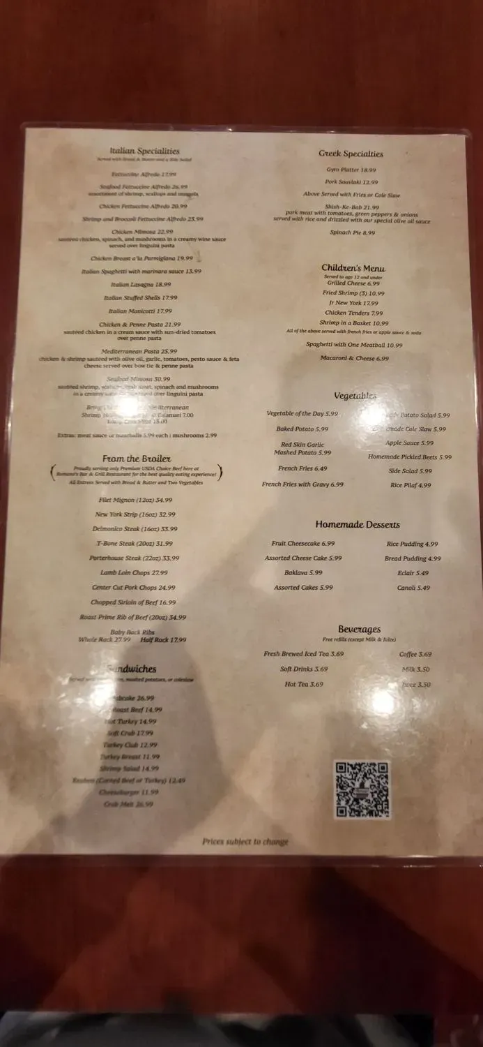 Menu 5