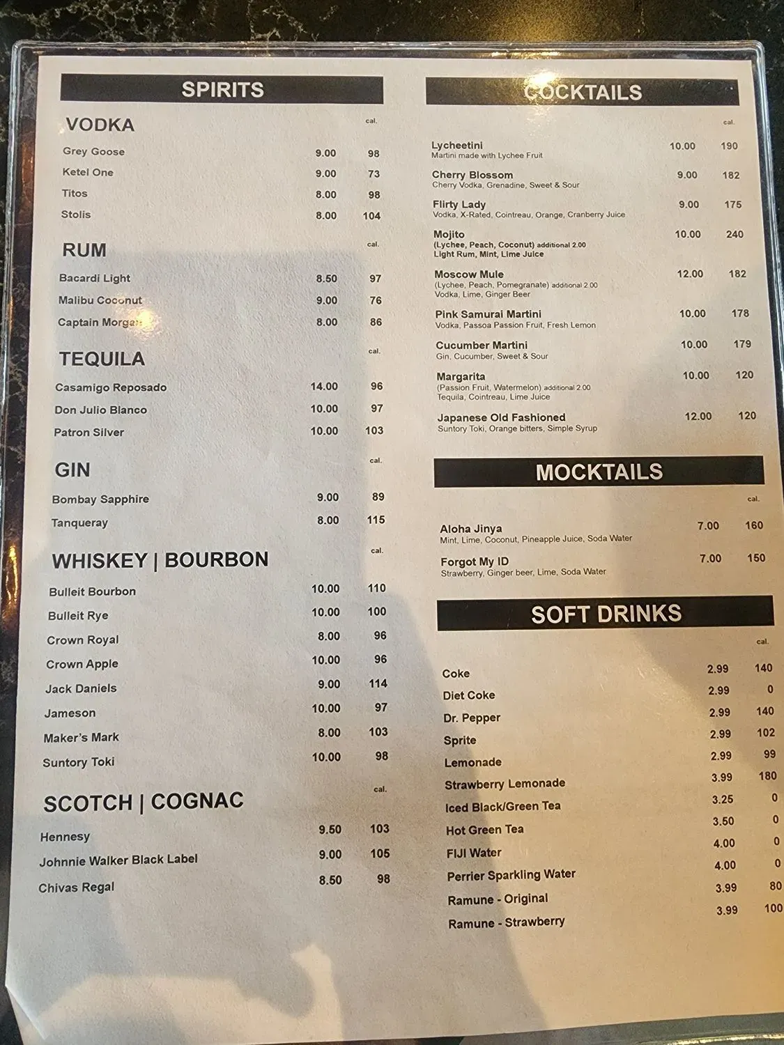 Menu 1