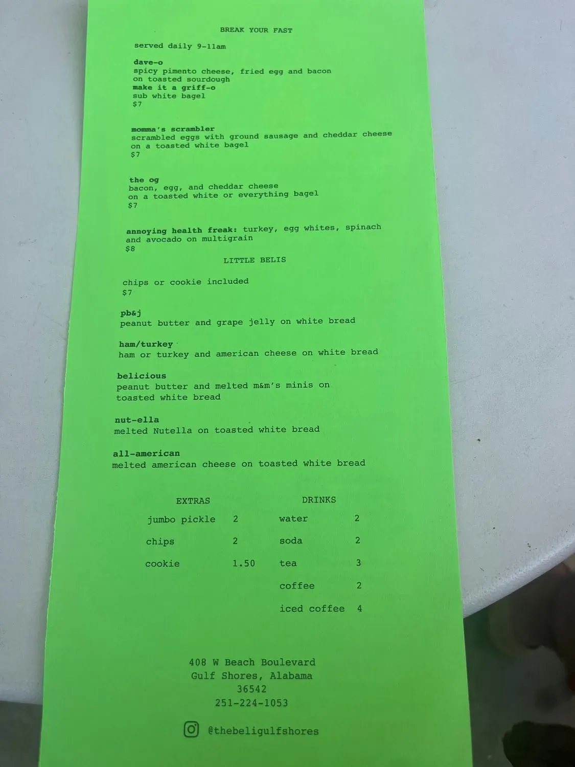 Menu 1